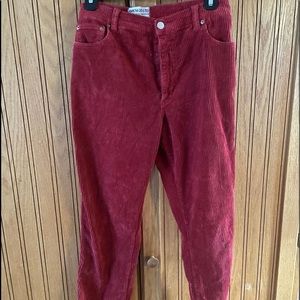 Vintage Red Corduroy Pants